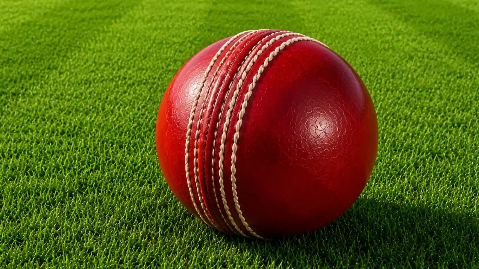 Red color cricket ball